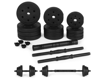 Nastaviteľné činky 2x10 kg sada činiek 20 kg tyč v cene