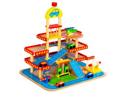 Veľká drevená garáž s výťahom + autá