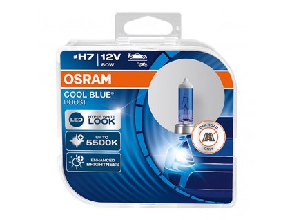 Halogénové žiarovky Osram H7 12V 80W PX26d Cool Blue Boost 5500K 2 ks NOVINKA