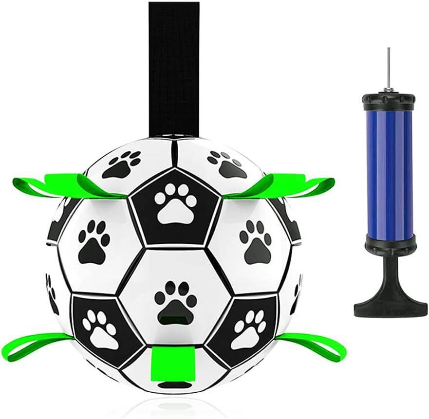 Futbalová lopta Ronald pre psov s držadlami