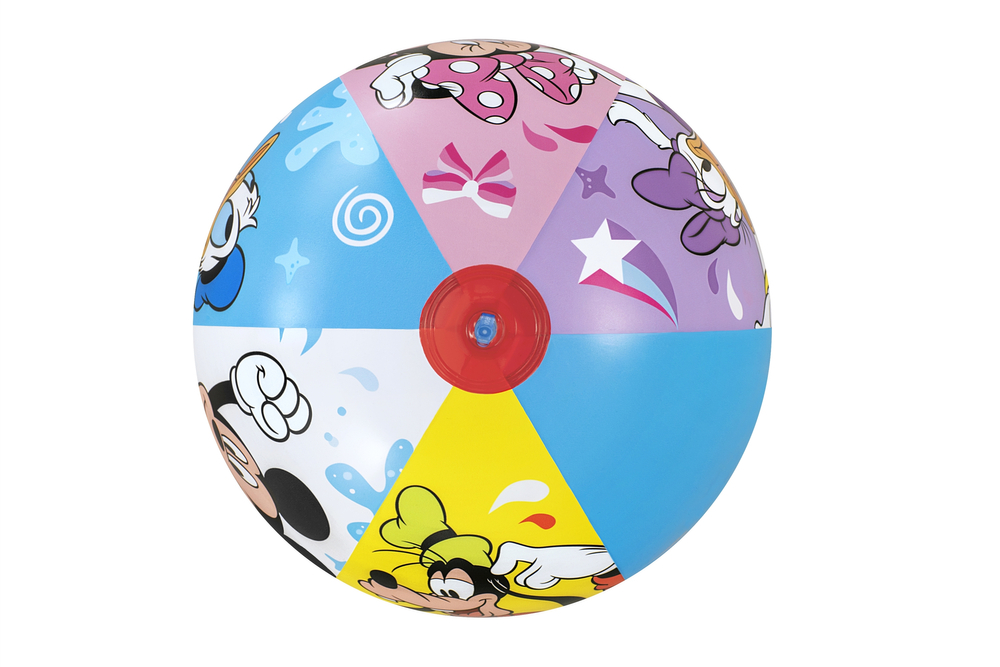 Lopta Bestway® 91098, Mickey&Friends, plážová, detská, nafukovacia, do vody, 51 cm