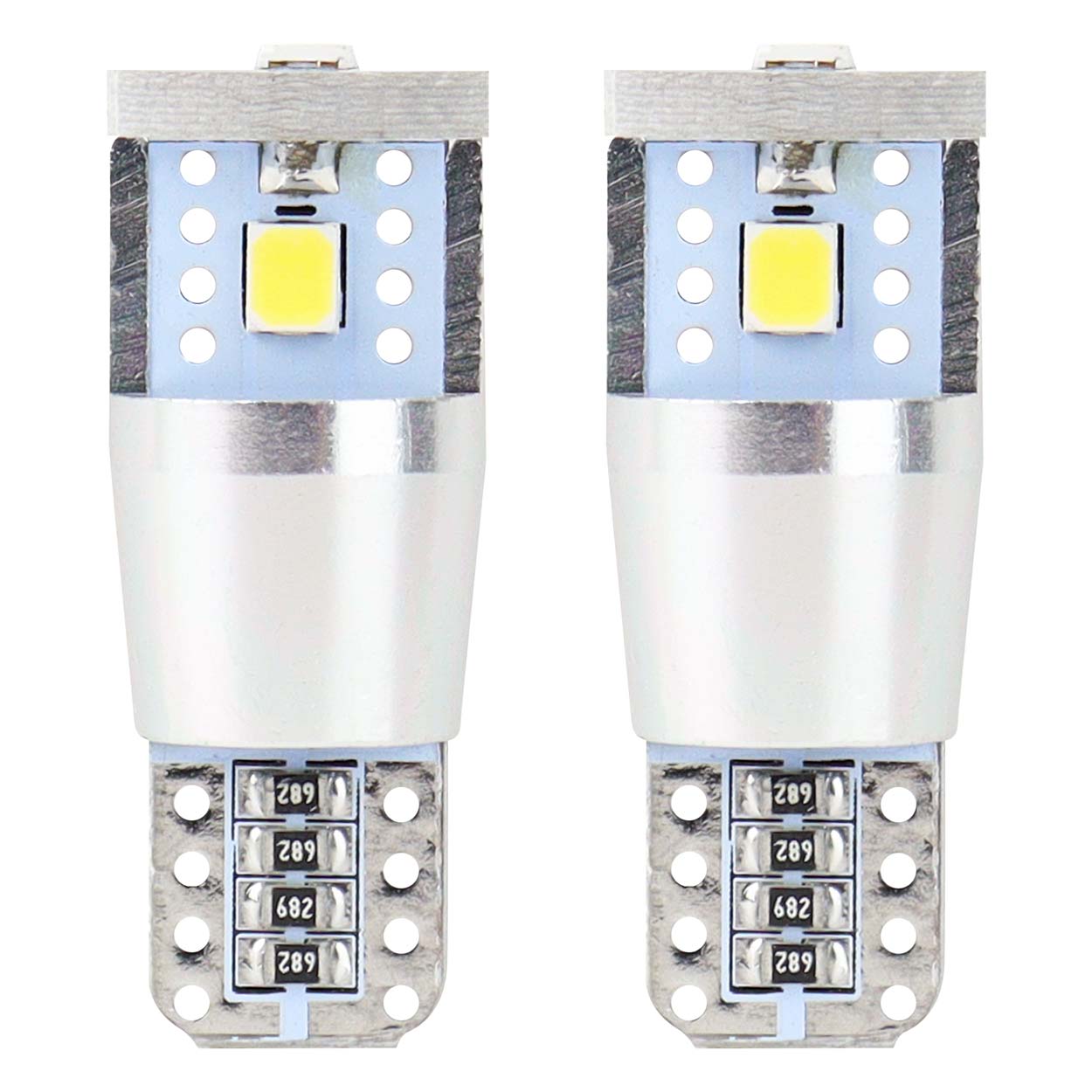 DECOREUM LED CANBUS 3SMD 2835 T10E (W5W) Alu White 12v/24v