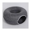 Mačací pelech Donut Tunnel Bed 50cm - grafitový