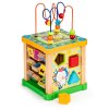 Drevený triedič vzdelávacie kocky + doska mula