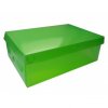 Krabica na topánky s vekom zelená PP