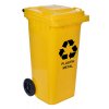 Odpadkový kôš 120L odpadkový kôš žltý