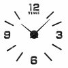3D nástenné hodiny BAST čierne