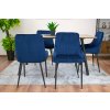 Kreslo MONZA - modrý zamat x 1