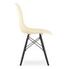 OSAKA krémová stolička / čierne nohy x 1