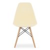Stolička OSAKA krémová / prírodné nohy x 1