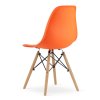 Stolička OSAKA oranžová / prírodné nohy x 4