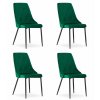 Stolička IMOLA - tmavozelený zamat x 4