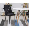 Stolička AMORE - čierna x 3