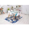 Okrúhly stolový set TODI 80cm biely + 4 stoličky OSAKA biely