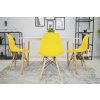 Stolička OSAKA žltá / prírodné nohy x 2