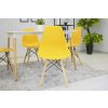 Stolička OSAKA žltá / prírodné nohy x 2