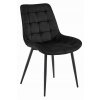 Kreslo BERA - čierny zamat / čierne nohy x 1