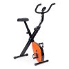 Cvičebný bicykel stacionárny fitness bicykel mechanický počítací počítač plynulé nastavenie - oranžová