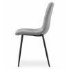 Stolička TURIN - svetlosivý zamat x 2