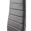Súprava 4 stoličiek do obývačky a jedálne s koženkou Eco-Leather, ergonomické operadlo, sivá