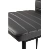 Súprava 4 stoličiek do obývačky a jedálne s koženkou Eco-Leather, ergonomické operadlo, sivá