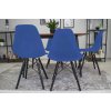 Stolička OSAKA modrá / nohy čierne x 1