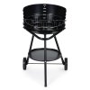 Okrúhly záhradný gril s nastaviteľnou výškou roštu,