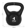 Kettlebell 4 kg na cvičenie, činka, lopta, fitness záťaž,
