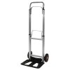 Hliníkový skladací ručný vozík, prepravný skladový vozík, nosnosť 90 kg