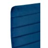 Stoličky s tvarovaným operadlom - BLUE VELVET - sada 4 ks