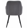 Kreslo NANA - tmavosivý zamat / čierne nohy x 1