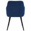 Stolička NANA - tmavomodrý zamat / čierne nohy x 1