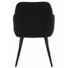 Kreslo NANA - čierny zamat / čierne nohy x 2