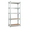 Skladovací regál 180x90x40 cm pozinkovaná oceľ, 5 políc, nosnosť 875 kg