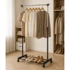 Univerzálny voľne stojaci vešiak na oblečenie s nastaviteľnou výškou a kolieskami