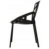 Súprava 4 moderných dizajnových stoličiek čiernej farby