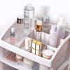 Organizér na kozmetiku so zásuvkami a priehradkami - biely