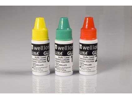 LUNA GLU control solution bottles