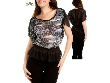 NEW TOWER dámská halenka černošedá