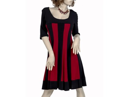 APPAREL dámské šaty černo-červené