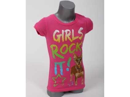 KOHL'S dětské/dívčí tričko růžové