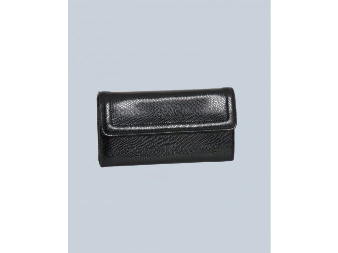 Calvin Klein dámská peněženka černá lesklá