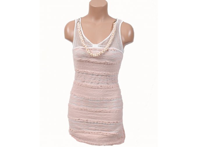 JUST ME dámské šaty světle růžové