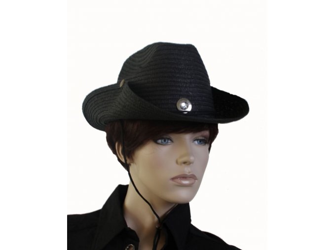 AB dámský kovbojský klobouk černý