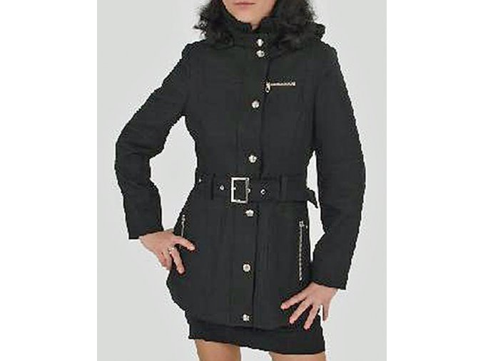 MISS SIXTY dámský kabát černý s kapucí