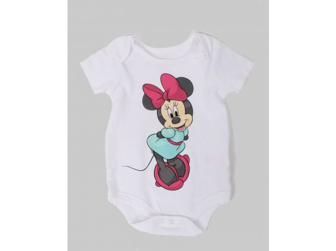 DISNEY dětské/dívčí body bílé s Minnie