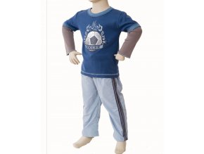MIS TEE V-US dětská souprava, tričko s dlouhým rukávem s obrázkem míče, kalhoty