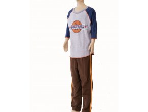 MIS TEE V-US dětská souprava, tričko s dlouhým rukávem a obrázkem basketbalového míče, kalhoty