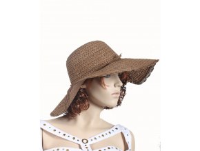 TQP dámský letní klobouk hnědý