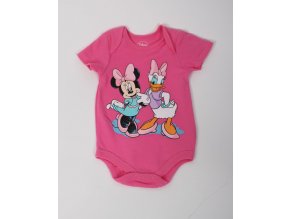 DISNEY dětské/dívčí body růžové s Daisy a Minnie